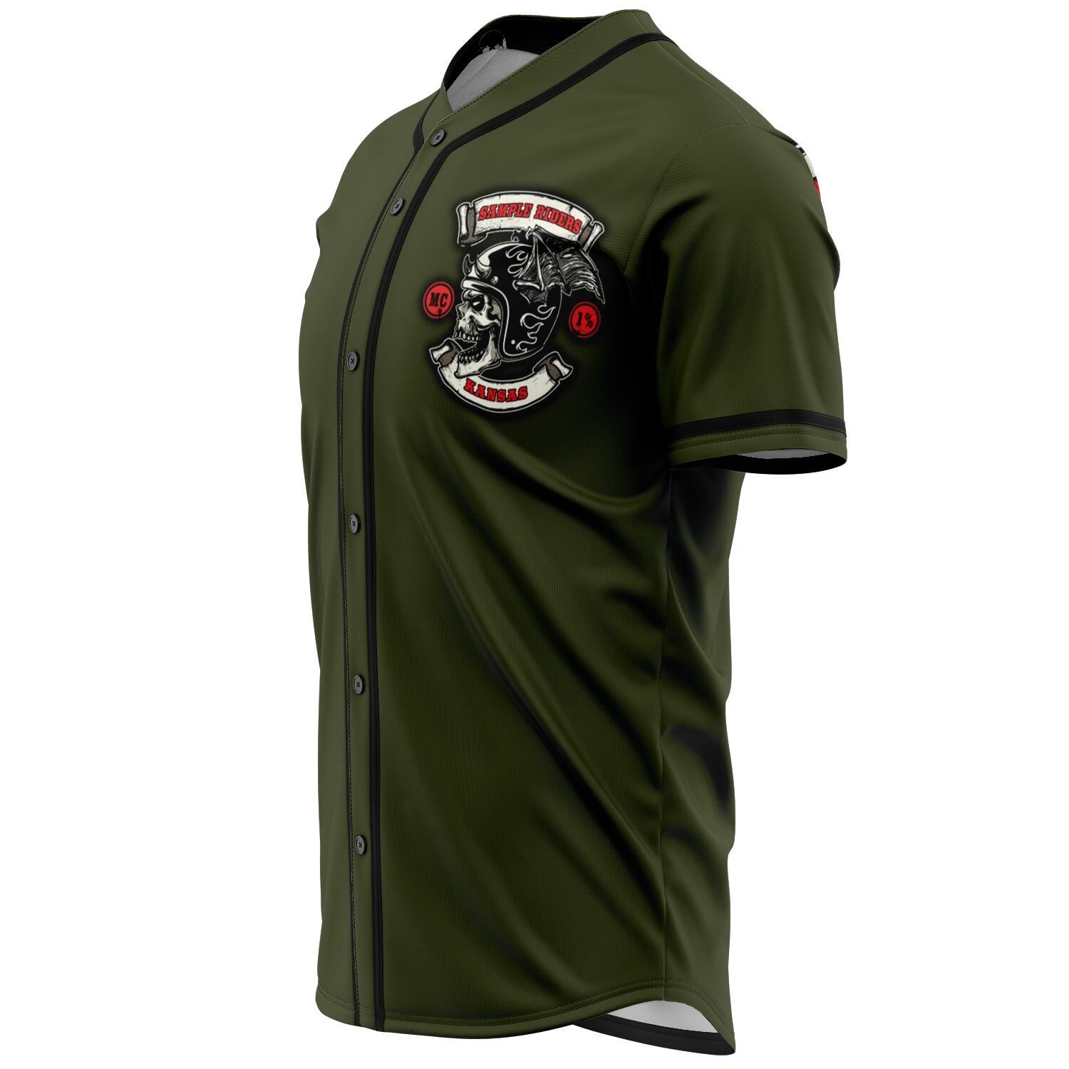 MOTORCYCLE CLUB JERSEY GREEN