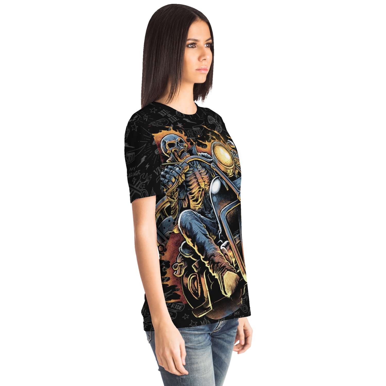 "HELLRIDER" BIKER 3D T-SHIRT