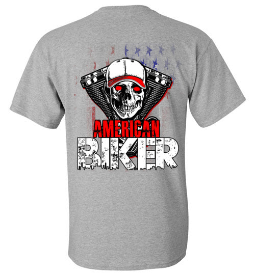 AMERICAN BIKER BACK PRINT