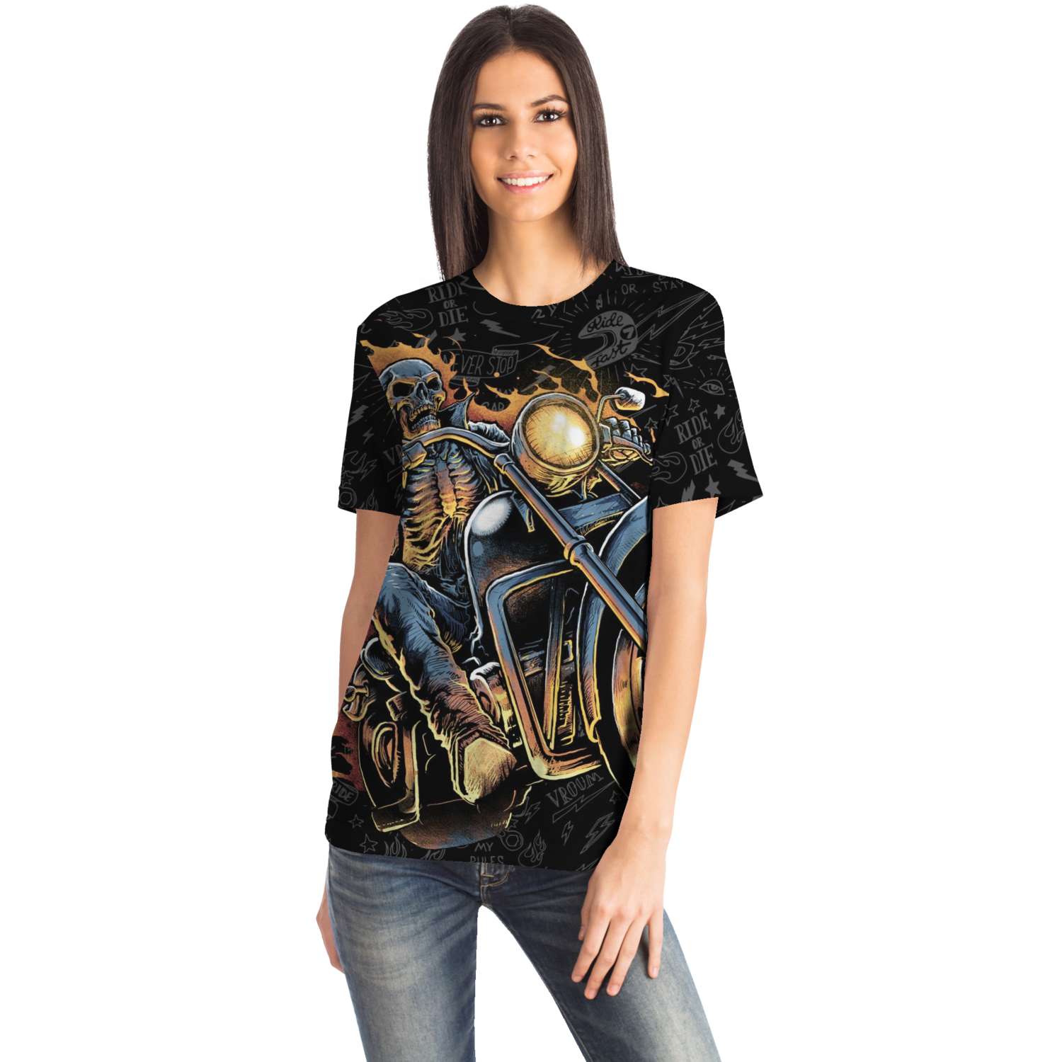 "HELLRIDER" BIKER 3D T-SHIRT