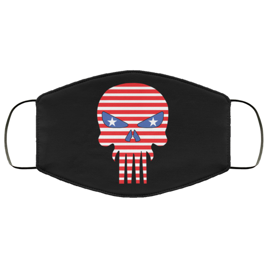 Punisher US-Flag 2 Face Cover