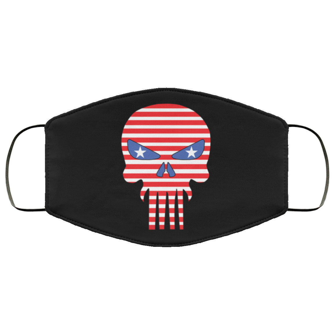 Punisher US-Flag 2 Face Cover