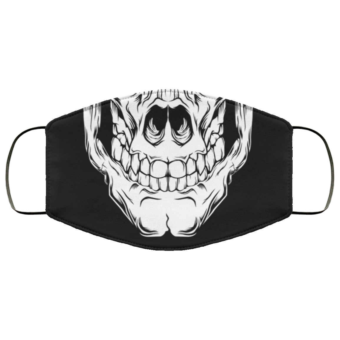 White Skull Face Cover