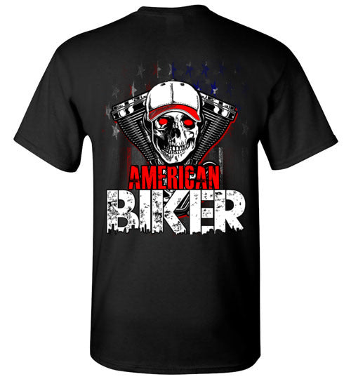 AMERICAN BIKER BACK PRINT