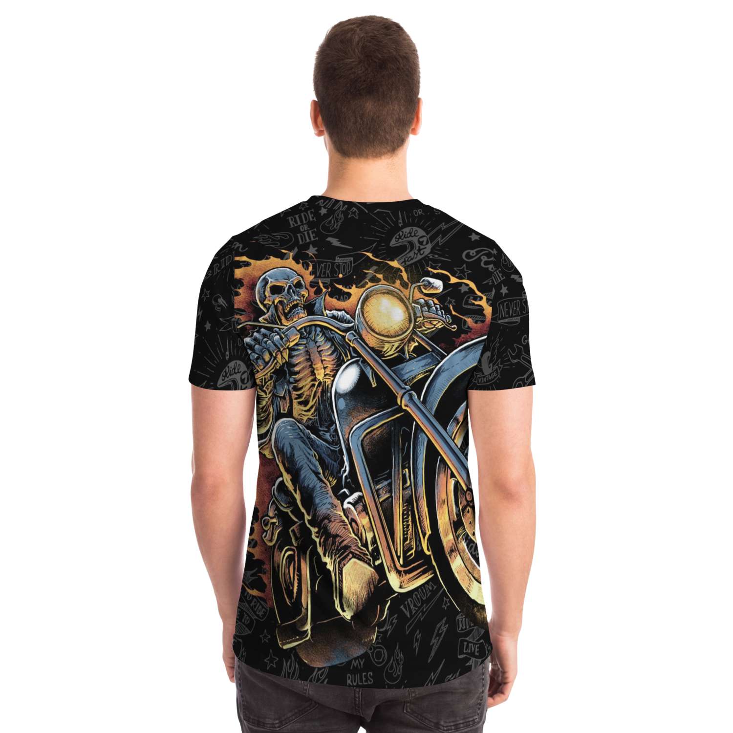 "HELLRIDER" BIKER 3D T-SHIRT