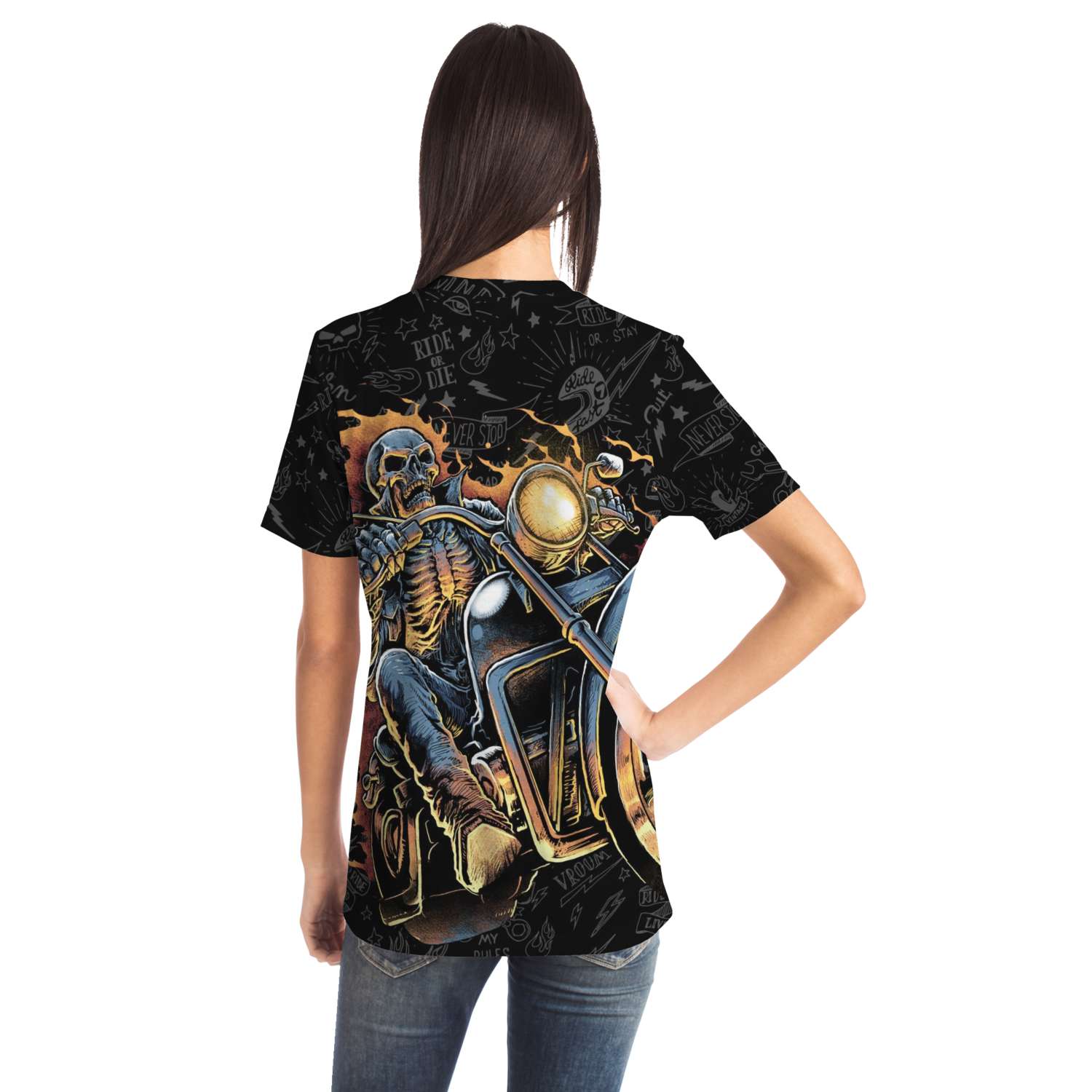 "HELLRIDER" BIKER 3D T-SHIRT